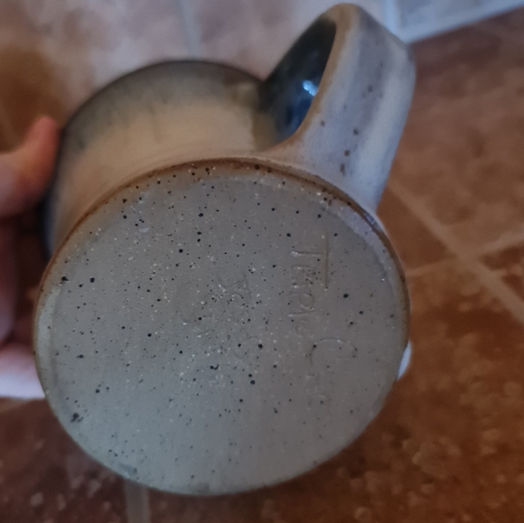 Handmade Hand-Thrown Coffee Mug Ceramic Glazed Pottery Rustic Mountain Cabin XL - Picture 6 of 7